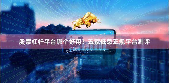 股票杠杆平台哪个好用？五家低息正规平台测评